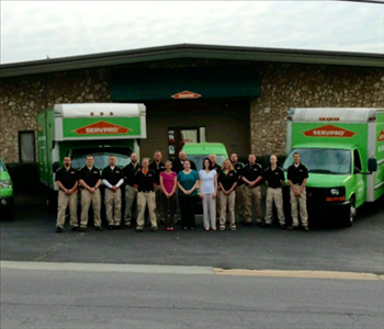 SERVPRO team in front of the office